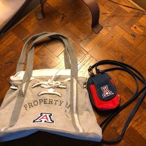 University of Arizona bag & small crossbody wallet